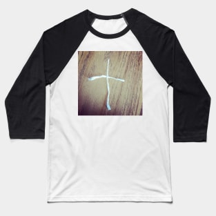 Straw Art Cross Baseball T-Shirt